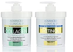 Advanced Clinicals Retinol Cream and Collagen Cream Skin Care set